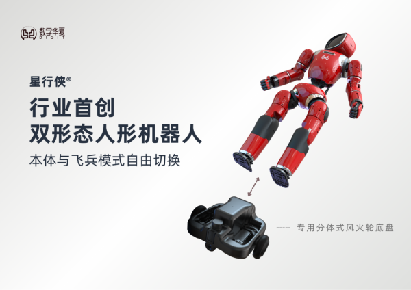 炒股配资 数字华夏正式发布星行侠 为全球首款双形态人形机器人